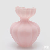 edg enzo de gasperi edg enzo de gasperi vaso flow sinuoso h 32 cm d 26 cm waterproof vetro satinato rosa ean 8059824630698