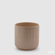 EDG Enzo De Gasperi Vase Gen Sable Céramique Relief 15 cm