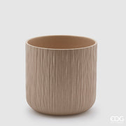 EDG Enzo De Gasperi Vase Gen Sable Céramique Relief 20 cm