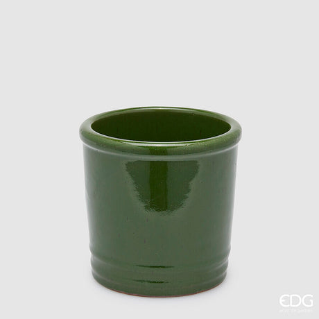 edg enzo de gasperi edg enzo de gasperi vaso glaze cilindro h 18 cm d 18 cm ceramica waterproof colore verde ean 8059824374790