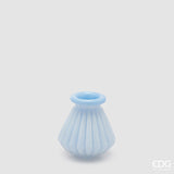 edg enzo de gasperi edg enzo de gasperi vaso righe con bordo h 13 cm d 12 cm waterproof vetro celeste ean 8059824619358