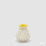 edg enzo de gasperi edg enzo de gasperi vaso righe con bordo h 13 cm d 12 cm waterproof vetro giallo ean 8059824619273