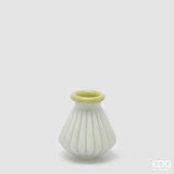 edg enzo de gasperi edg enzo de gasperi vaso righe con bordo h 13 cm d 12 cm waterproof vetro verde chiaro ean 8059824619334