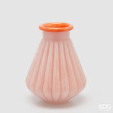 edg enzo de gasperi edg enzo de gasperi vaso righe con bordo h 28 cm d 23 cm waterproof vetro coral ean 8059824619198