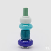 EDG Enzo De Gasperi Vase Strati H 40 cm D 16 cm Étanche Verre Mix Vert