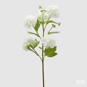 EDG Enzo De Gasperi Branche de viorne x5 avec feuilles Plante artificielle H 80 cm D 10 cm Blanc