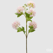 EDG Enzo De Gasperi Rameau de viorne x5 avec feuilles Plante artificielle H 80 cm D 10 cm Rose