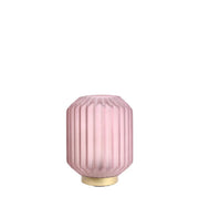 Lampe EDG Enzo De Gasperi Bright avec socle H 17 cm P 13 cm Rose clair