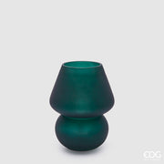 Lampe de table EDG Enzo De Gasperi Aura, abat-jour USB, H 20 cm, P 15 cm, vert