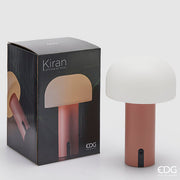 Lampe de table champignon EDG Enzo De Gasperi Kiran USB H 22 cm P 15 cm Cuivre
