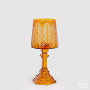 Bougeoir EDG Enzo De Gasperi, abat-jour H 30 cm P 13 cm Jaune