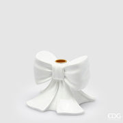 Bougeoir Bow EDG Enzo De Gasperi H 11 cm L 13 cm L 13 cm Blanc