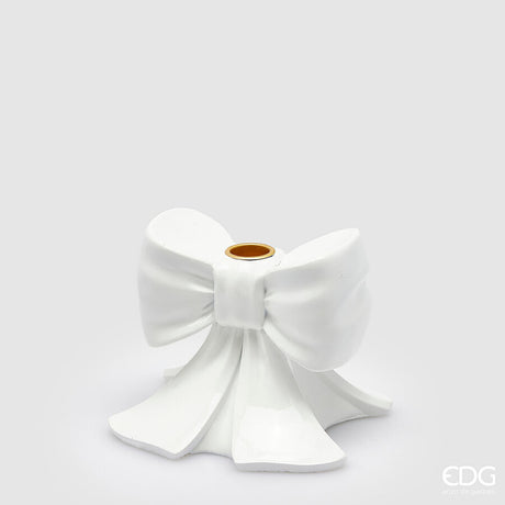 edg enzo de gasperi portacandela fiocco h 11 cm l 13 cm l 13 cm bianco ean 8059824423658