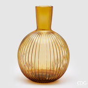 EDG Enzo De Gasperi Vase Ampoule H 48 Cm D 34 Cm Ambre
