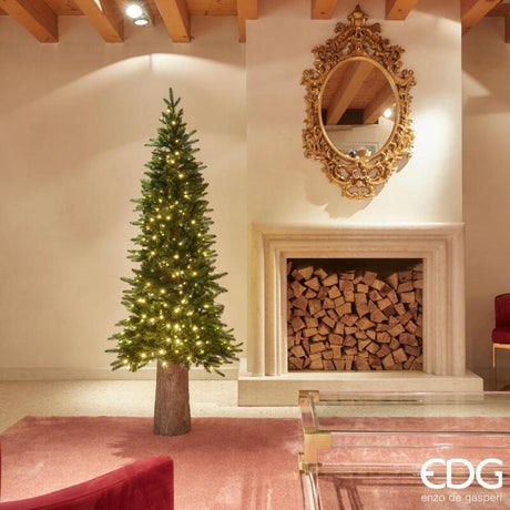 edg_enzo de gasperi edg_enzo de gasperi albero di natale pino slim h 180 cm 360 miniled d 71 cm uso interno verde ean 8056372828416