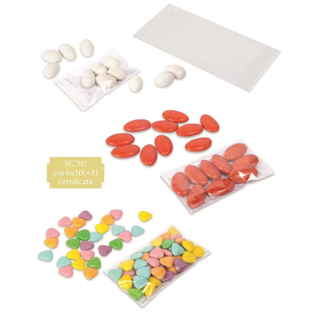 etm etm bustina alimentare crystal trasparente 6 x 10 3 cm portaconfetto 100 pz ean 8059793664519