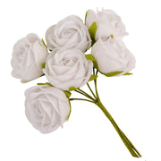 ETM Décoration Fleur Bonbonnière 4 cm Blanc 12 Pièces