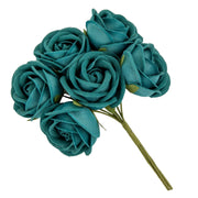 ETM Décoration Fleur Bonbonnière 4 cm Pétrole 12 Pièces