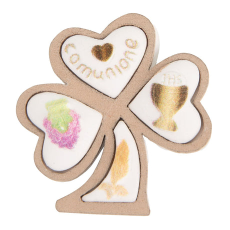 etm etm gesso trifoglio comunione 4 cm bomboniera 12 pz ean 8059793666513