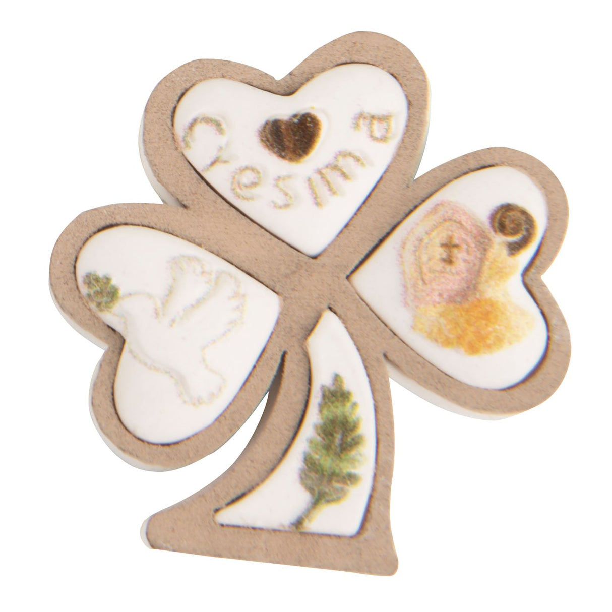 etm etm gesso trifoglio cresima 4 cm bomboniera 12 pz ean 8059793666520