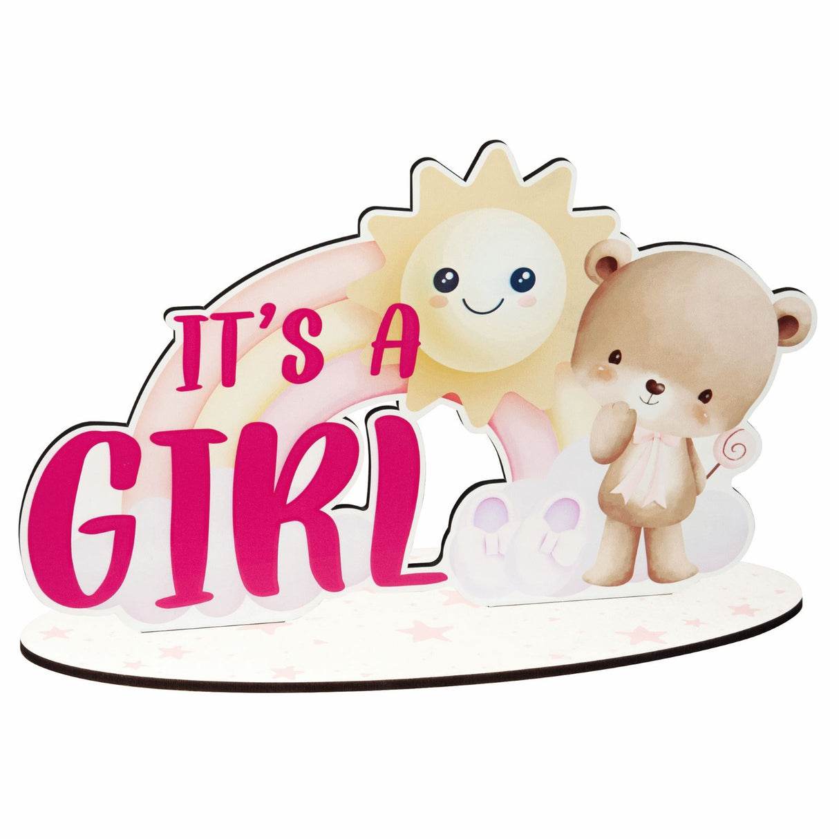 etm etm party baby shower boy 35 cm h 22 its a girl rosa ean 8059793667855