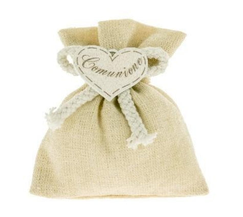 etm etm sacchetto leda bag bomboniera comunione portaconfetti 9 x 11 cm beige 12 pz ean 8058269848927