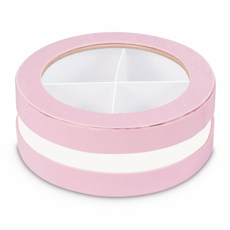 etm etm scatola invito box bomboniera d 10 cm h 4 cm rosa 12 pz ean 8059793668654