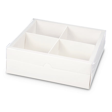 etm etm scatola section box portaconfetti 10 x 10 x 4 cm bianco 12 pz ean 8059793668609