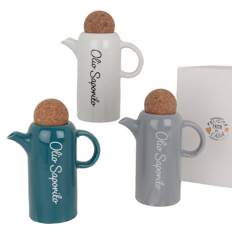 etm etm style oliera bomboniera ass h 13 18 cm ceramica multicolor con scatola regalo 1 pz ean 8059793664885