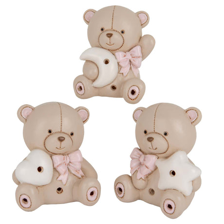 etm etm teo orso led bomboniera h 8 cm ass rosa 1 pz ean 8059793665554