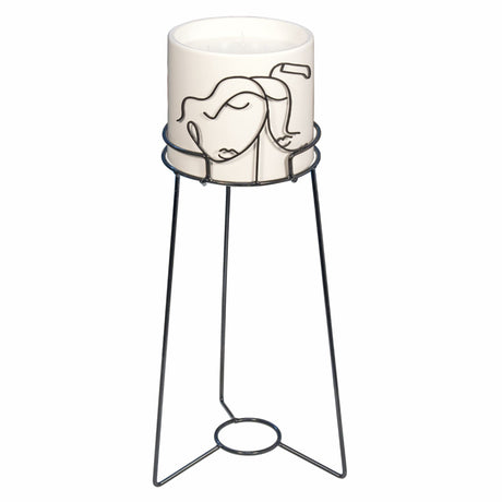 etm etm visi candela d 17 22 cm h 55 cm metallo resina ean 8059793667374