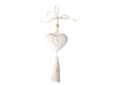 Etm Plâtre Riche Cœur Blanc 25cm Décoration