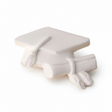 Celebra la laurea con il gesso tocco laurea Etm, bianco opaco, 4 cm, conf. 12 pz. Bomboniera originale, personalizzabile.