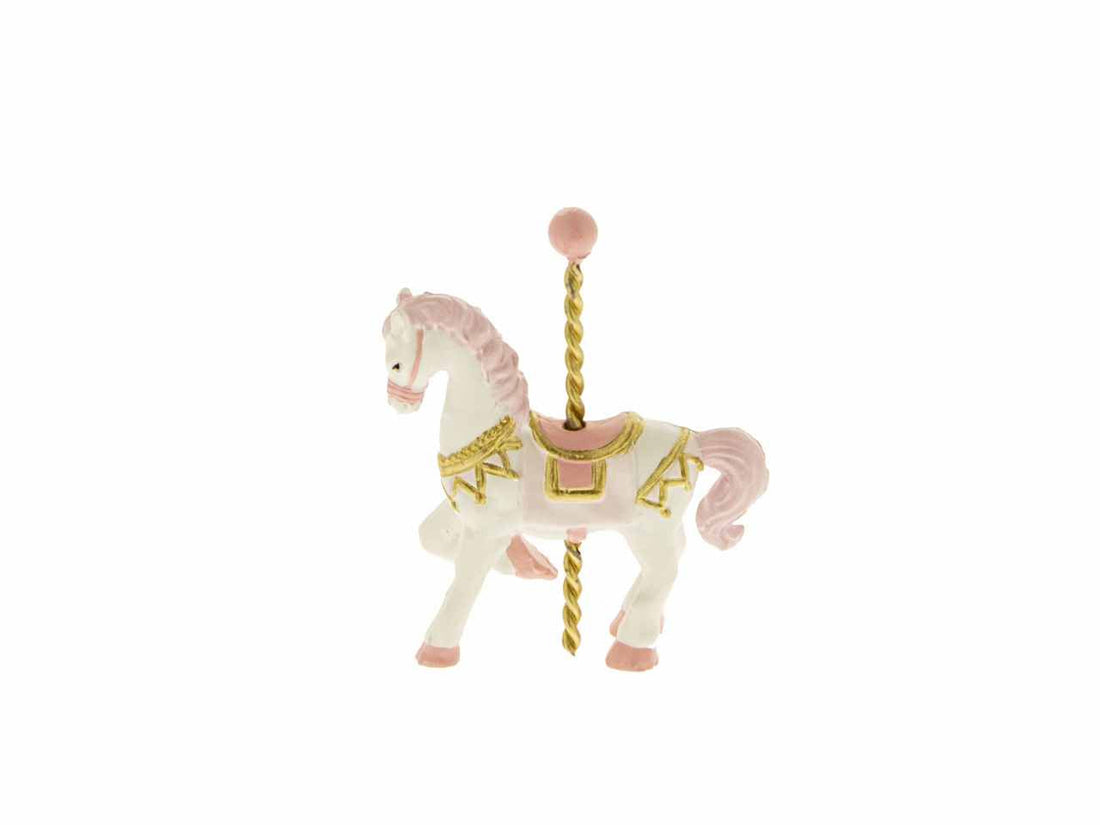 Etm Manège Petit Cheval Rose H. 7 cm