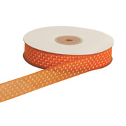 Ruban organza ETM à pois 10 mm 50 mt Orange