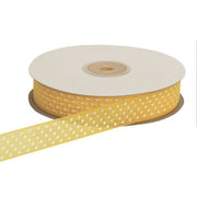Ruban organza ETM à pois 10 mm 50 m Jaune
