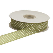 Ruban organza à pois ETM 10 mm 50 m Vert