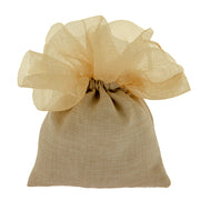 ETM Sac à Confettis Sac Ciuffo 10 x 13 Cm Gris Tourterelle 12 Pièces