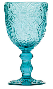 Lot de 6 verres turquoise Fade Corinth, 300 ml