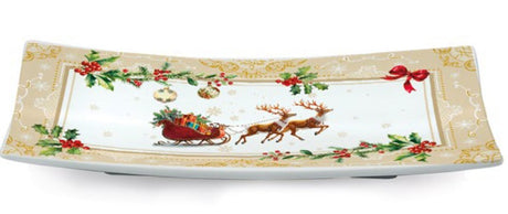 fade fade agrifoglio piatto rettangolare natalizio 315 x 155 cm multicolor ean 8016175589686