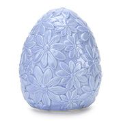 Fade Floral Œuf Œuf Décoratif 13,5 x 16,5 cm Bleu