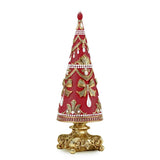 fade fade pearl tree rosso albero natalizio 14 x 41 cm resina ean 8016175584674