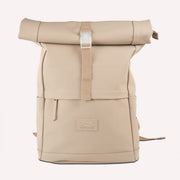 Sac à dos Ghepard SoftGlide à fermeture enroulable, 44 x 30 x 12 cm, imperméable, beige