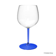 Ballon tonique en verre Gold Plast avec tige bleue transparente, 582 ml