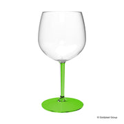Ballon tonique en verre Gold Plast avec tige verte transparente, 582 ml