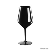 Verre à cocktail en plastique doré 470 ml, noir