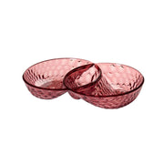 GUZZINI Service à hors-d'œuvre Vanity 29,5 x 18,5 cm Cristal acrylique rouge