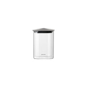 Bocal rectangulaire GUZZINI Fresh &amp; Style 1 000 ml en verre avec couvercle noir