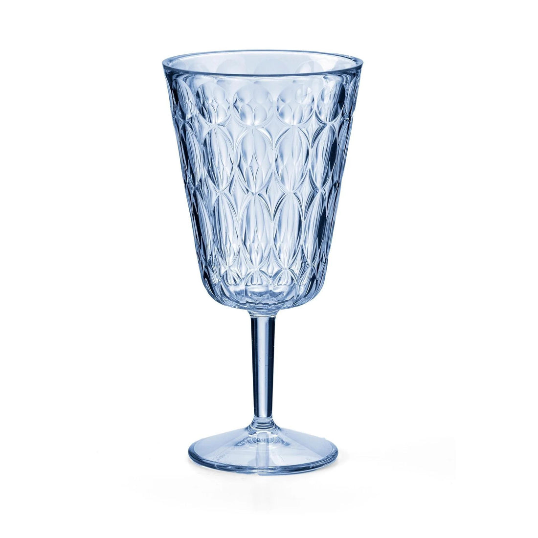 guzzini guzzini calice vanity 330 ml in cristallo acrilico blu bicchiere elegante e resistente per tavola ean 8008392429074