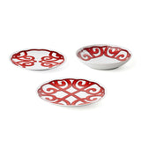 guzzini guzzini set 6 posti tavola harmonia natalizia porcellana bianco rosso 18 pz ean 8008392412441